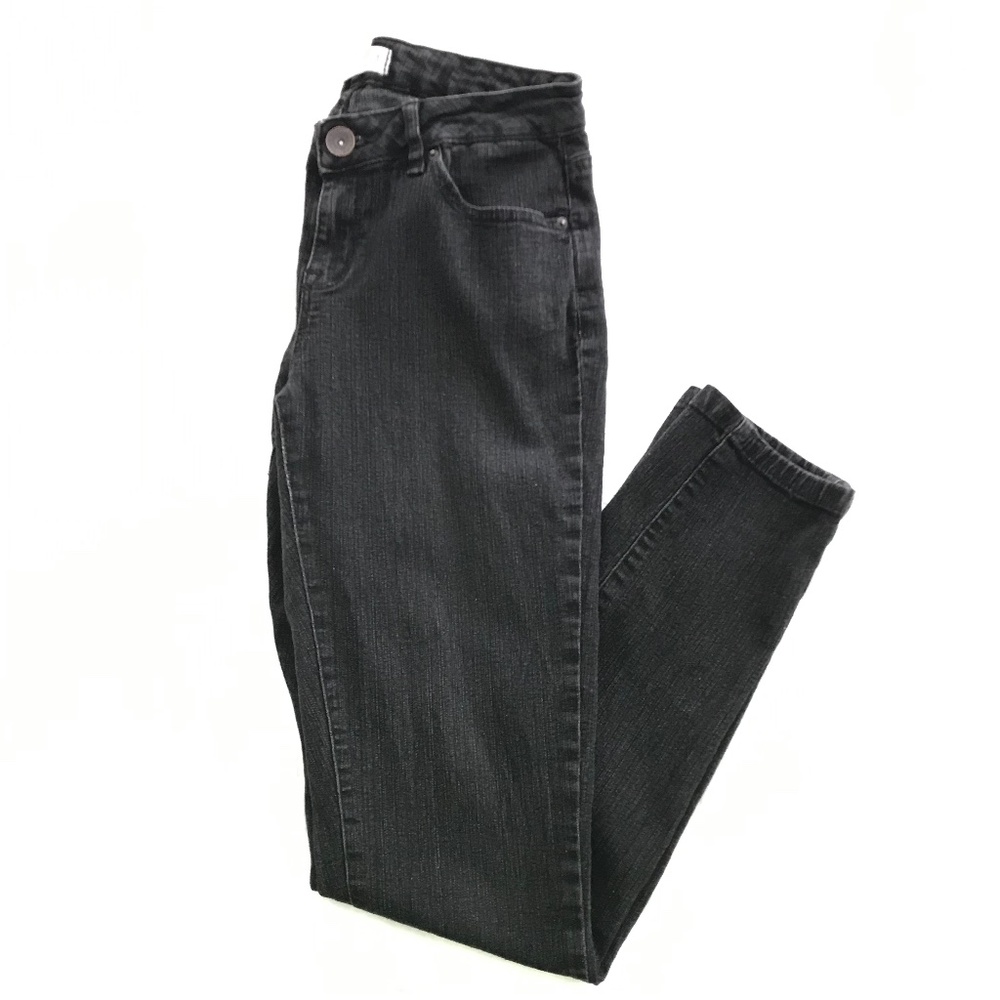 Ardene Jeans Size 9 Black Grey Ankle Cut Skinny